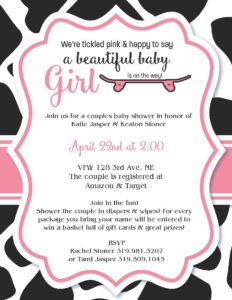 baby shower invite