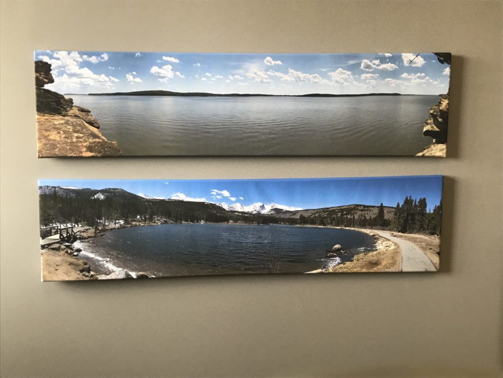 large format printer sample of panoramic canvases