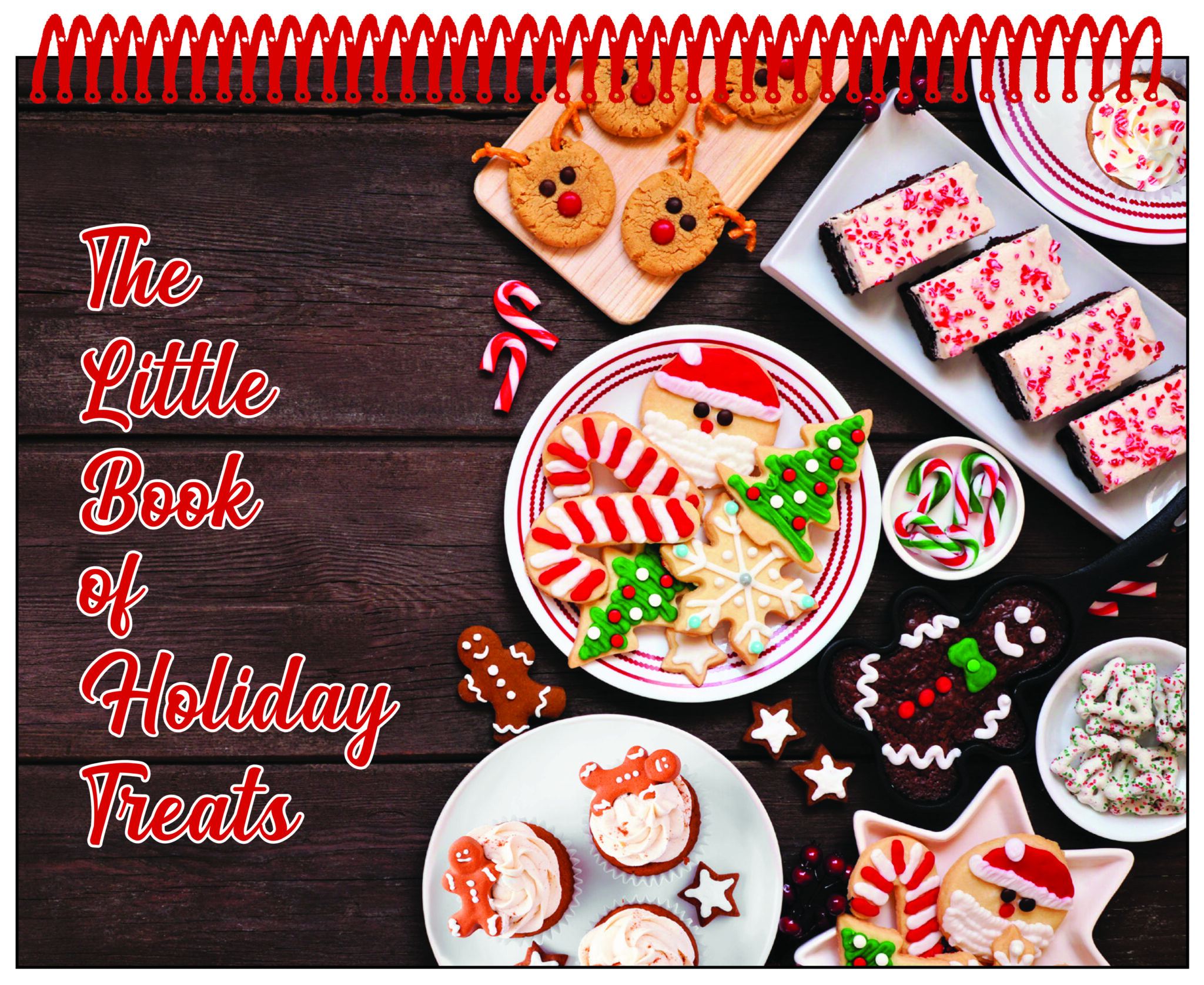 The Little Book of Holiday Treats Cookbook with Cookie Plate Cover Option